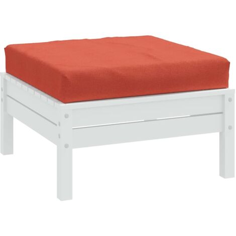 Coussin de palette rouge mélangé 60x60x9,5 cm tissu vidaXL