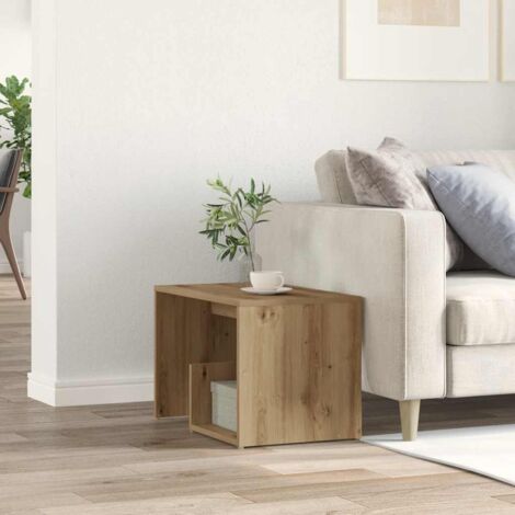 vidaXL Table d'appoint chêne artisanal 59x36x38 cm bois d'ingénierie (1/6)