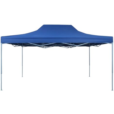 Vidaxl – Tente pliable 3 x 4,5 m – Toit en oxford 600D imperméable – Structure en acier enduit de poudre – Montage facile avec accessoires inclus