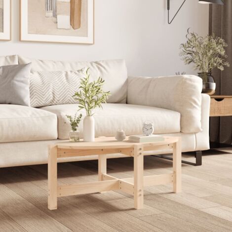 vidaXL Table basse 87x48x35 cm Bois massif de pin (1/5)