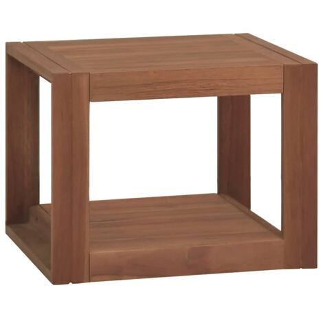vidaXL Armoire murale de salle de bain 45x45x35 cm Bois de teck solide (1/5)