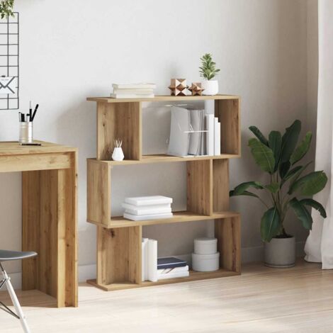 vidaXL Bibliothèque chêne artisanal 80x24x96 cm bois d'ingénierie