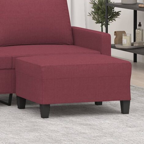 Repose-pied Rouge bordeaux 70x55x41 cm Tissu vidaXL