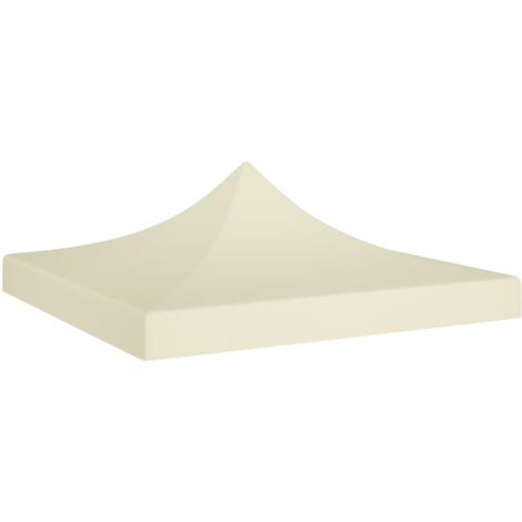 vidaXL Toit de tente de réception 2x2 m Crème 270 g/m²