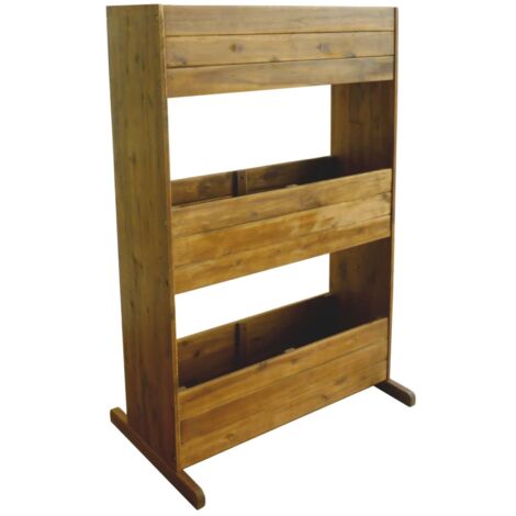 Vidaxl – Lit surélevé de jardin 3 niveaux en bois d'acacia massif – Dimensions 70 x 41 x 115 cm – Assemblage facile – Résistant aux intempéries (1/5)