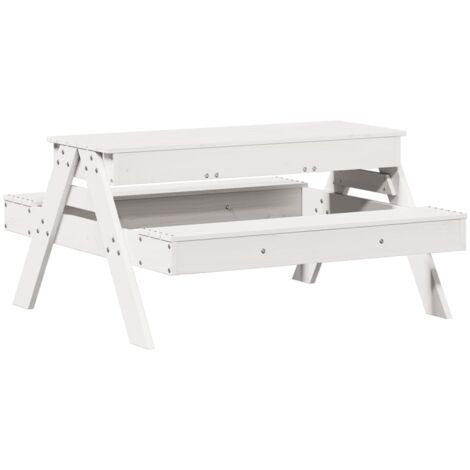 vidaXL Table de pique-nique avec bac à sable pour enfants pin massif