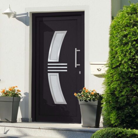 Porte d'entrée Anthracite 108x200 cm vidaXL