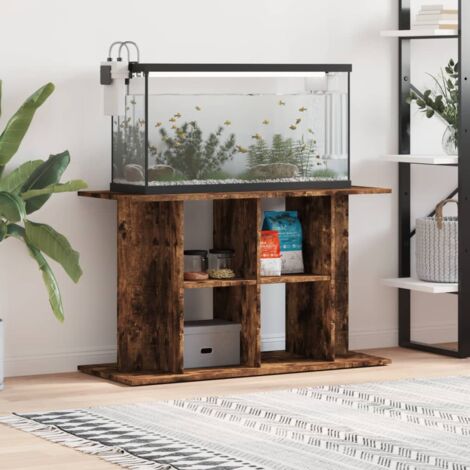 Support pour aquarium chêne fumé 100x40x60 cm bois d'ingénierie vidaXL