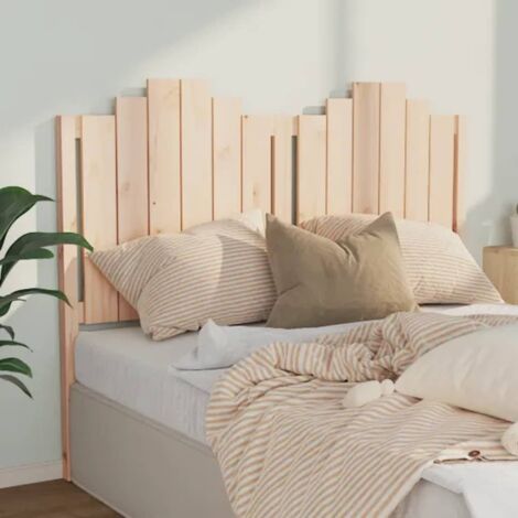 Les Tendances – Tête de lit en bois massif de pin 146x4x110 cm – Charme rustique – Soutien dorsal confortable – Pour cadre de lit spécifique (1/5)