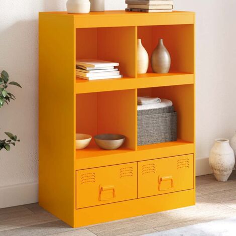 Buffet jaune moutarde 67x39x95 cm acier vidaXL826002 (1/5)