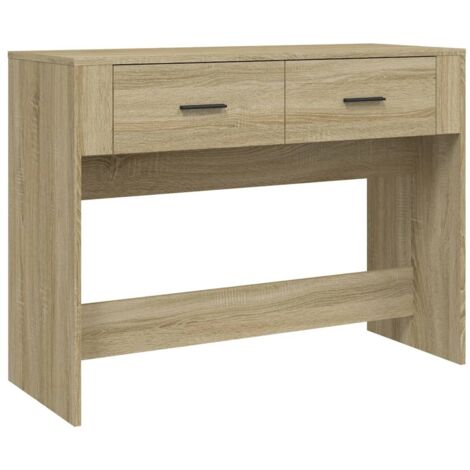 vidaXL Table console Chêne sonoma 100x39x75 cm Bois d'ingénierie (1/5)