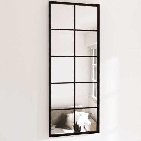 Miroirs muraux 2 pcs noir 100x40 cm métal vidaXL55712 (1/5)
