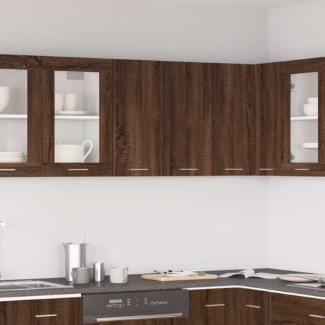 Vidaxl – Armoire suspendue chêne marron 60x31x60 cm – Bois d'ingénierie – Capacité de charge 60 kg – Pour espaces de rangement optimisés