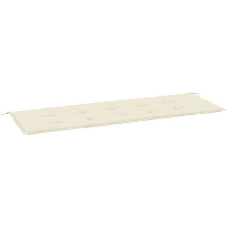 vidaXL Coussin de banc de jardin crème 150x50x4 cm tissu oxford (1/5)