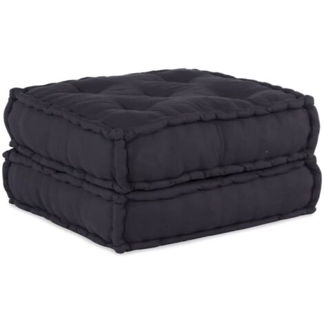 vidaXL Pouf modulaire anthracite 70x70x36 tissu