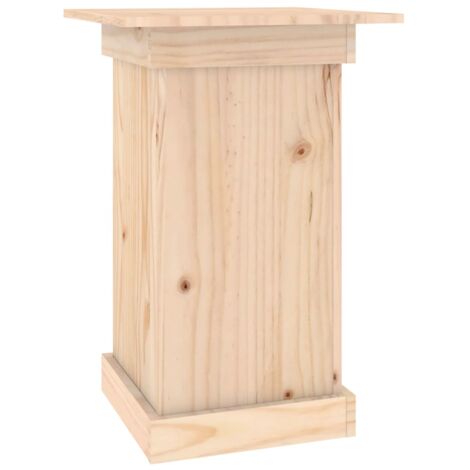 Vidaxl – Support à fleurs bois de pin massif 40x40x60 cm – Étagère à plantes pour balcons et jardins – Design élégant et stable