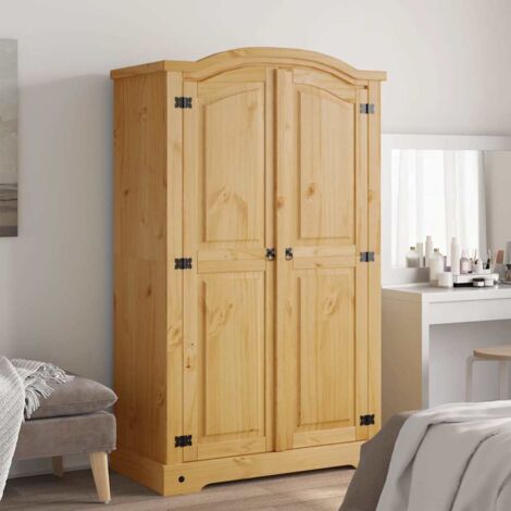 vidaXL Wardrobe Mexican Pine Corona Range 2 Doors
