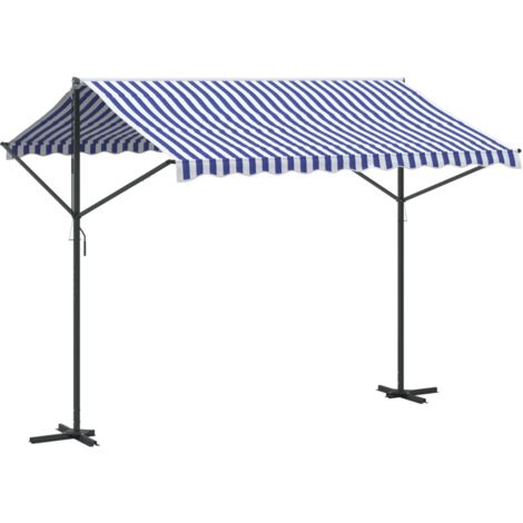 Vidaxl – Auvent autoportant 300x300 cm – Tissu polyester 180 g/m² avec revêtement PU – Structure en acier – Résistant aux UV