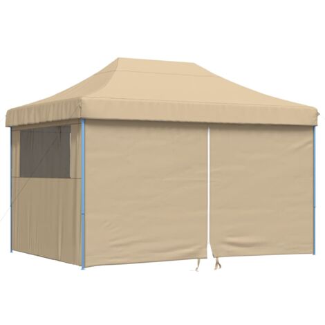 vidaXL Tente de réception pliable escamotable avec 4 parois latérales (1/6)
