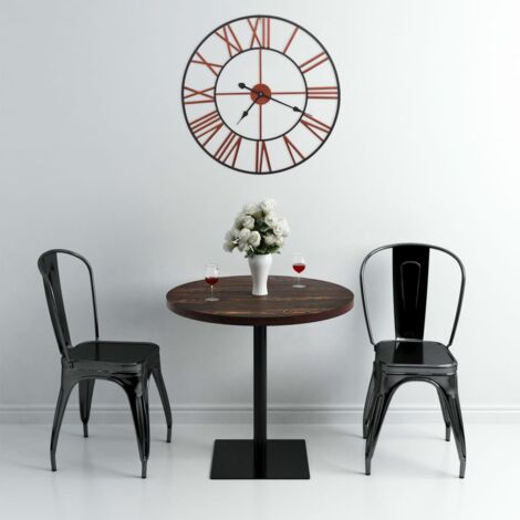 Horloge murale Métal 58 cm Rouge vidaXL