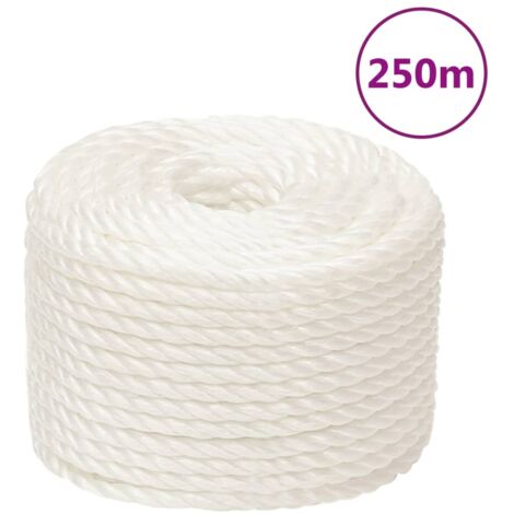 vidaXL Corde de travail Blanc 12 mm 250 m polypropylène (1/5)