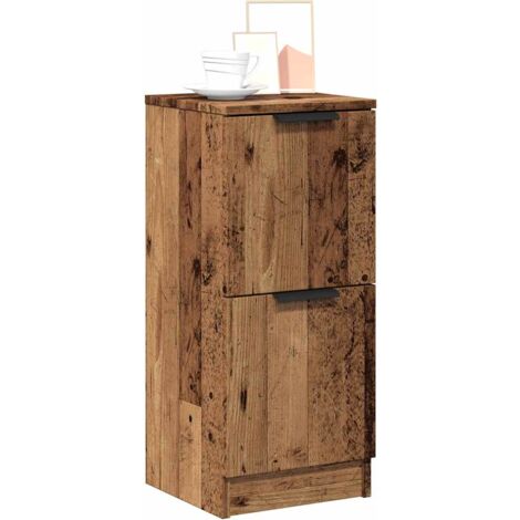 Buffet vieux bois 30x30x70 cm bois d'ingénierie vidaXL