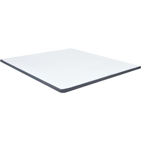 vidaxl Surmatelas sommier tapissier blanc 160x200 cm