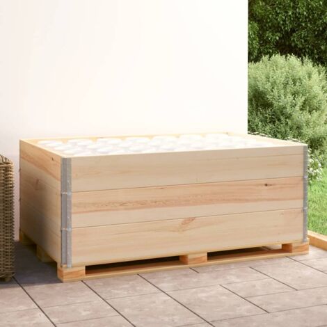 Colliers de palette 3 pcs 100x150 cm Bois de pin solide vidaXL