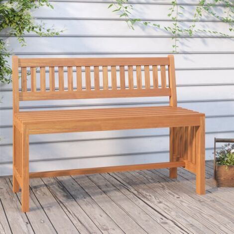Banc de jardin 110 cm bois massif d'eucalyptus vidaXL