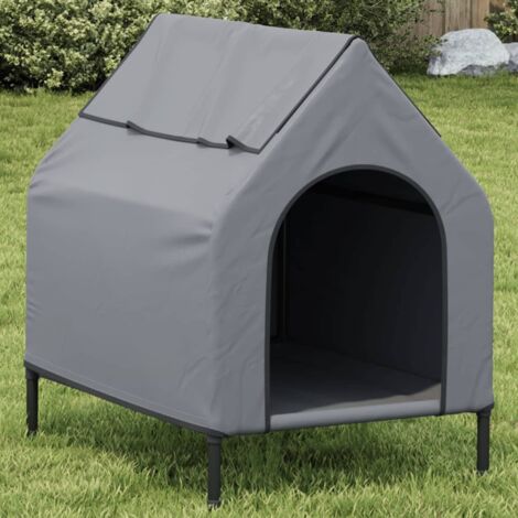 Vidaxl – Niche pour chien en tissu Oxford 600D et acier – Dimensions 90 x 65 x 85 cm – Surélevée pour confort extérieur et intérieur