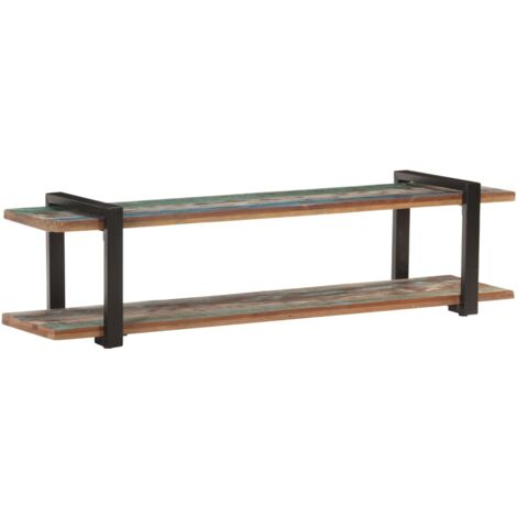 vidaXL Meuble TV 160x40x40 cm Bois de récupération massif (1/5)