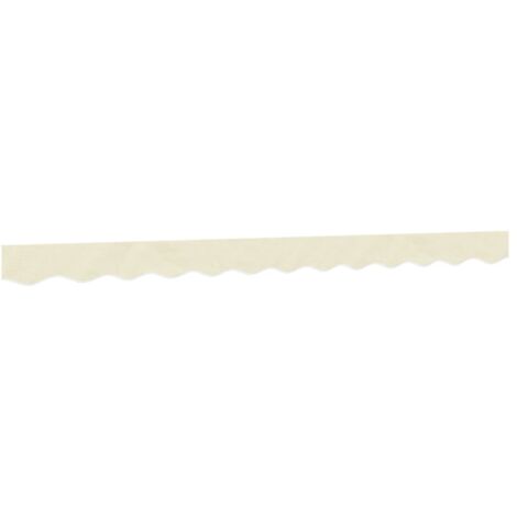 vidaXL Tissu de remplacement de cantonnière d’auvent rayure crème 3 m