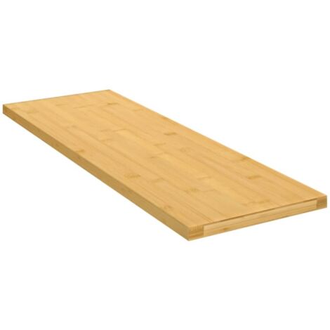 Vidaxl – Étagère murale en bambou 60x20x1,5 cm – Finition vernie – Style rustique pour décoration intérieure – Facile à nettoyer (1/4)