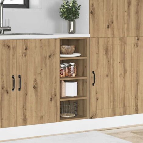 vidaXL Armoire de plancher chêne artisanal 30x44,5x81,5 cm