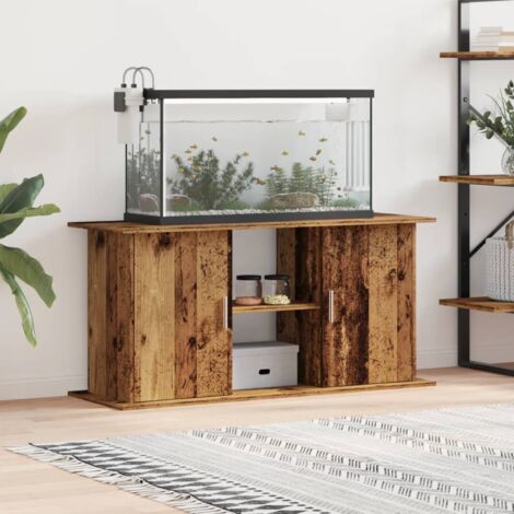 Vidaxl – Support pour aquarium vieux bois 121x41x58 cm – Bois d'ingénierie – Décoration moderne pour espace de vie – Assemblage requis
