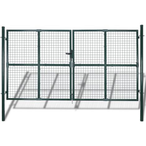 Grille de clôture de jardin en maille 306x175 cm vidaXL