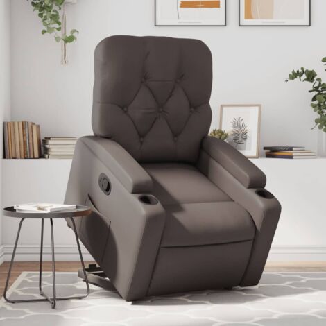 Fauteuil inclinable marron similicuir vidaXL882860 (1/5)