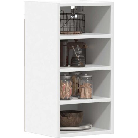 Vidaxl – Armoire suspendue blanche 30x29,5x60 cm en bois d'ingénierie – Résistante à l'humidité et à la déformation – Grand espace de rangement