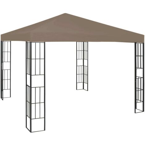 Belvédère 3x3 m Taupe vidaXL (1/5)