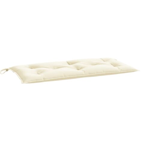 vidaXL Garden Bench Cushion Cream White 110x50x7 cm Oxford Fabric