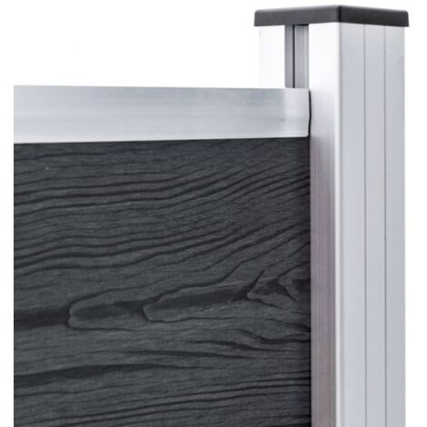 vidaXL Clôture de jardin WPC 180x105 cm Gris
