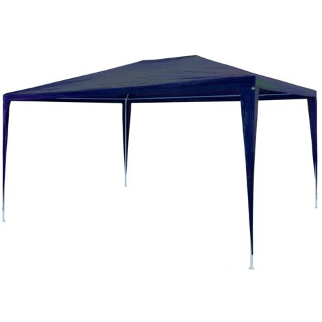 Vidaxl – Tente de réception 3x4 m en polyéthylène bleu – Structure en acier inoxydable – Résistante aux UV et à l'eau – Montage facile (1/4)