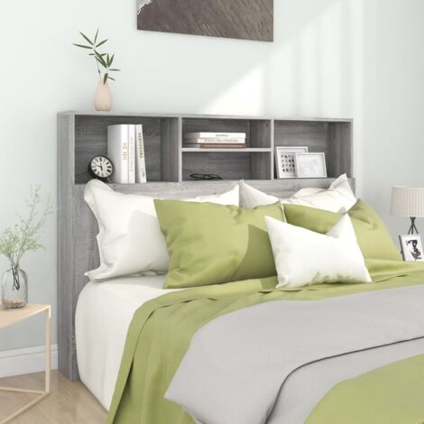 Armoire de tête de lit Sonoma gris 140x19x103,5 cm vidaXL