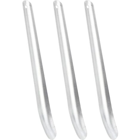 vidaXL Grattoirs à sueur de cheval 3 pcs argenté aluminium (1/5)