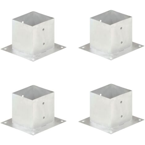 Ancres de poteau 4 pcs Métal galvanisé 141 mm vidaXL