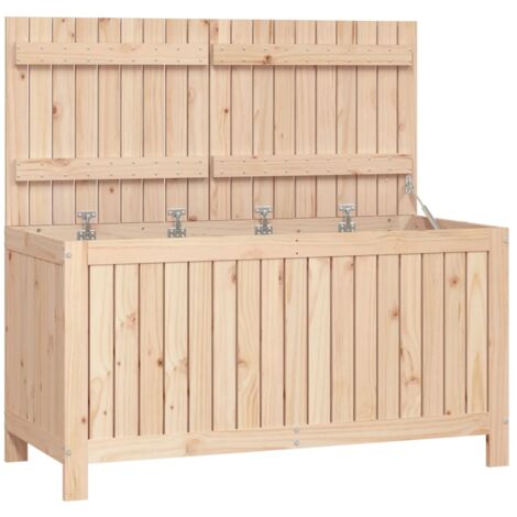 Boîte de rangement de jardin 121x55x64 cm Bois massif de pin vidaXL