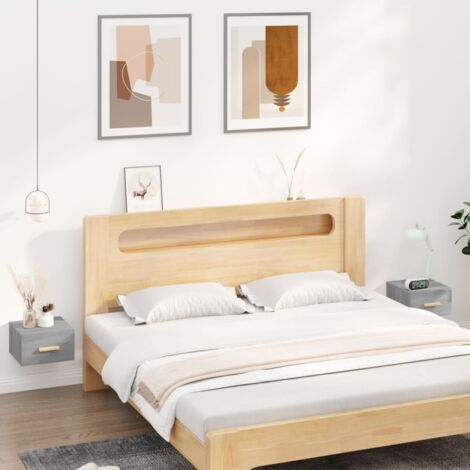 Tables de chevet murales 2 pcs sonoma gris 35x35x20 cm vidaXL