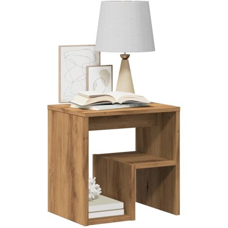 Tables de chevet 2 pcs chêne artisanal bois d'ingénierie vidaXL
