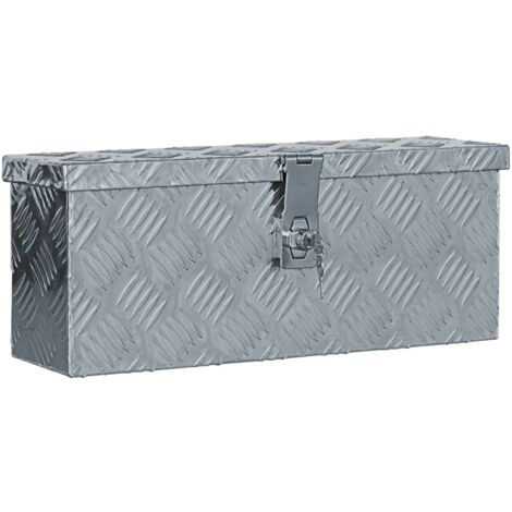 Vidaxl – Boîte en aluminium 48,5 x 14 x 20 cm – Résistante à la rouille – Système de verrouillage avec 2 clés – Rangement pour outils et accessoires