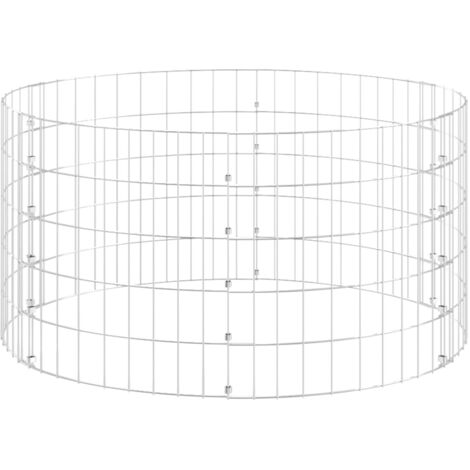 Composteur de jardin Ø100x50 cm Acier galvanisé vidaXL